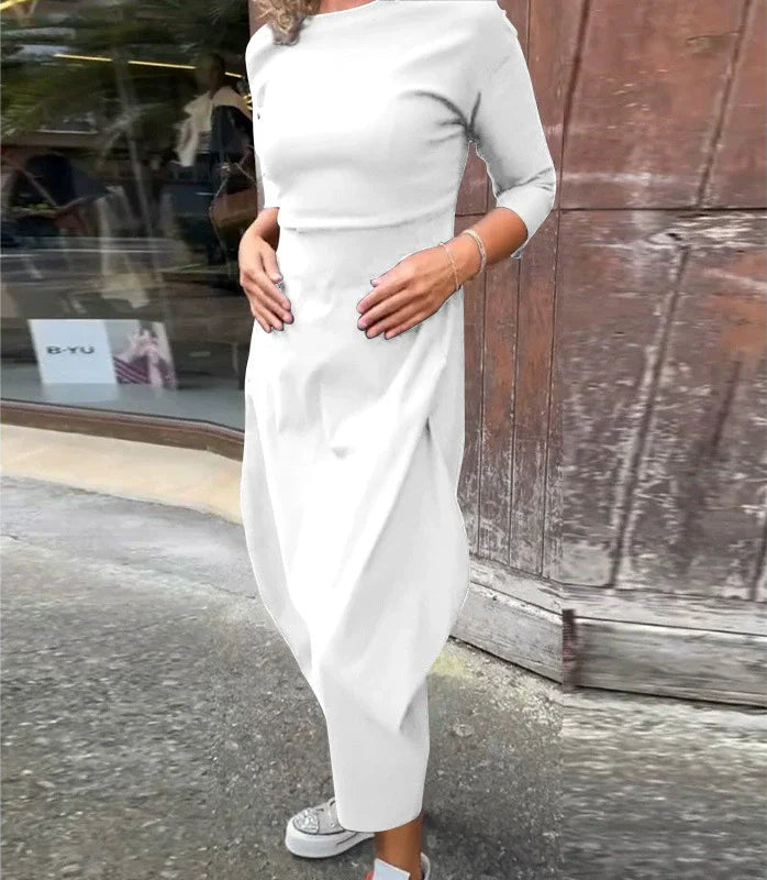 Caelune™ שמלה אלגנטית ופשוטה עם כיסים לנשים