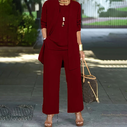 Orlisse™ חליפת נשים שלוש חלקים לנוחות יומיומית