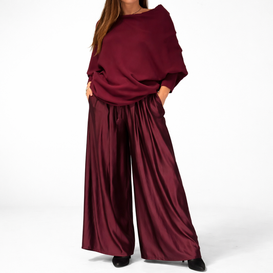 Cavélinea™ סט נשי מעוצב בסגנון אלגנטי עם עיצוב כתפיים חשופים