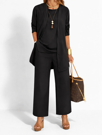 Orlisse™ חליפת נשים שלוש חלקים לנוחות יומיומית