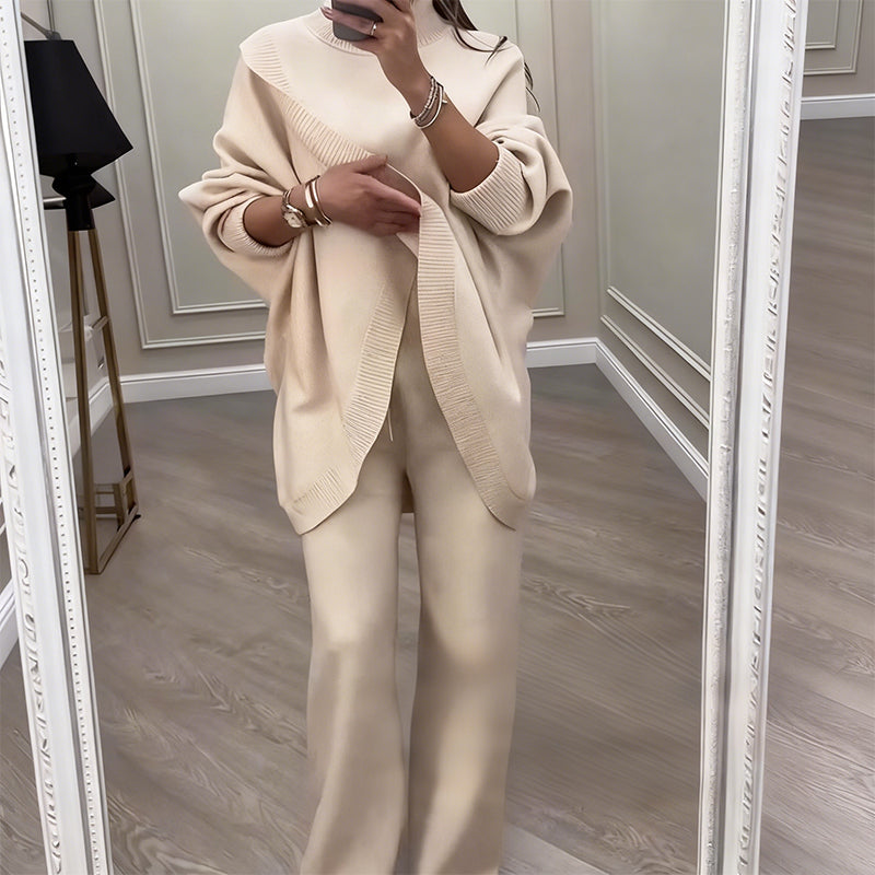 Virelina™ סט אוברסייז של סוודר ומכנסיים נוחים לנשים