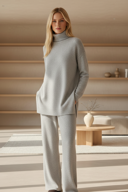 Rosavienne™ סט סריג ומכנסיים אלגנטי לנשים לנוחות יומיומית