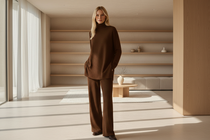 Rosavienne™ סט סריג ומכנסיים אלגנטי לנשים לנוחות יומיומית