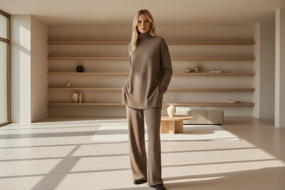 Rosavienne™ סט סריג ומכנסיים אלגנטי לנשים לנוחות יומיומית